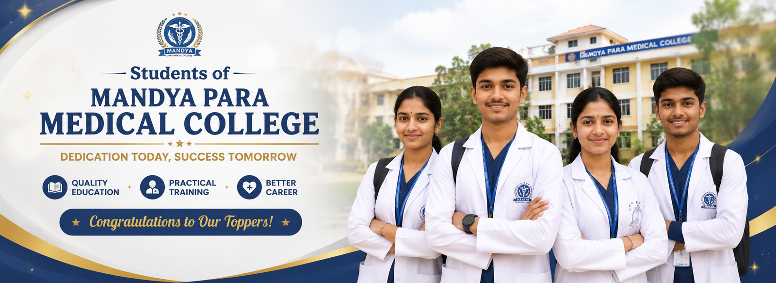 Students at Mandya Para Medical College